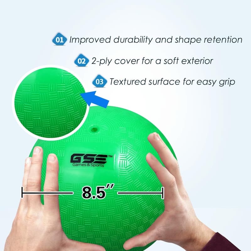 GSE™ 8.5" Inflatable Playground Balls, Kickball, Dodge Ball, Four
